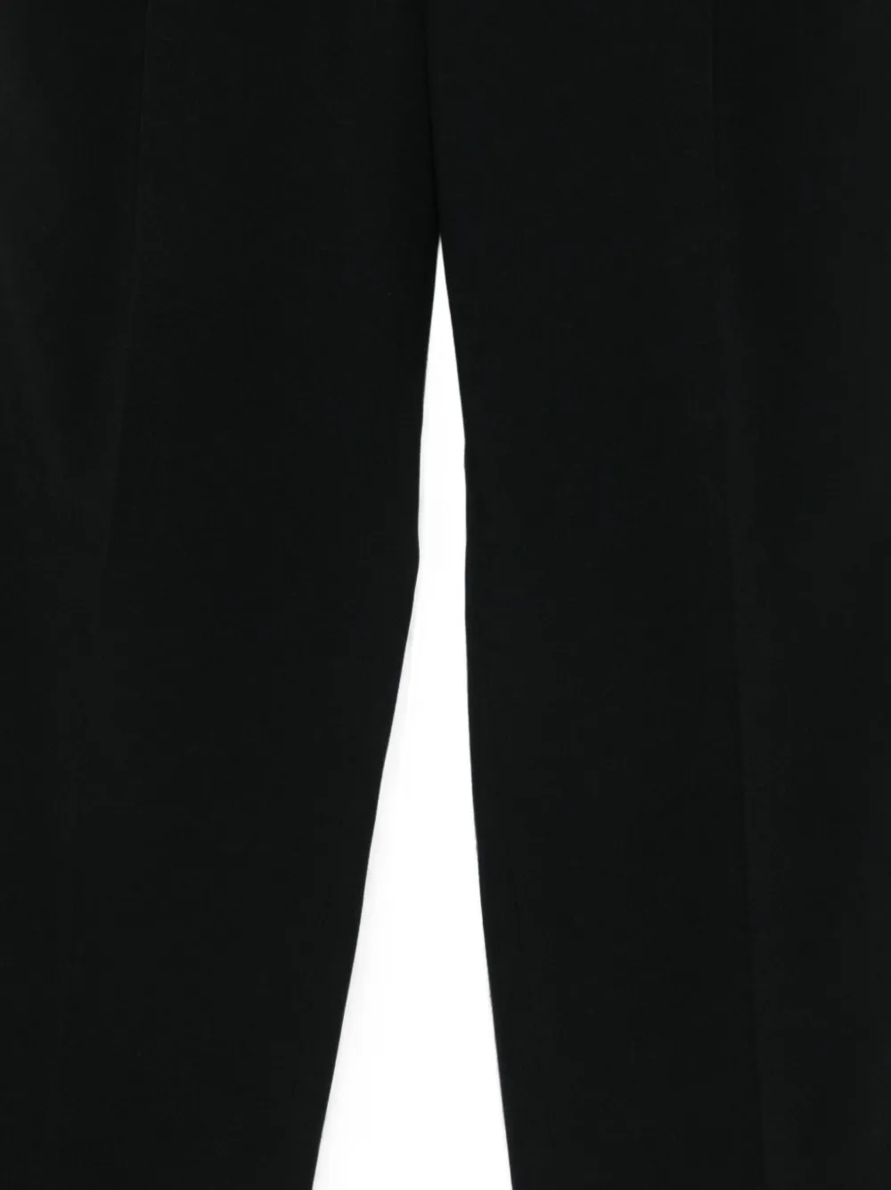 Emporio Armani Pleated Tapered Trousers in Black, view 3