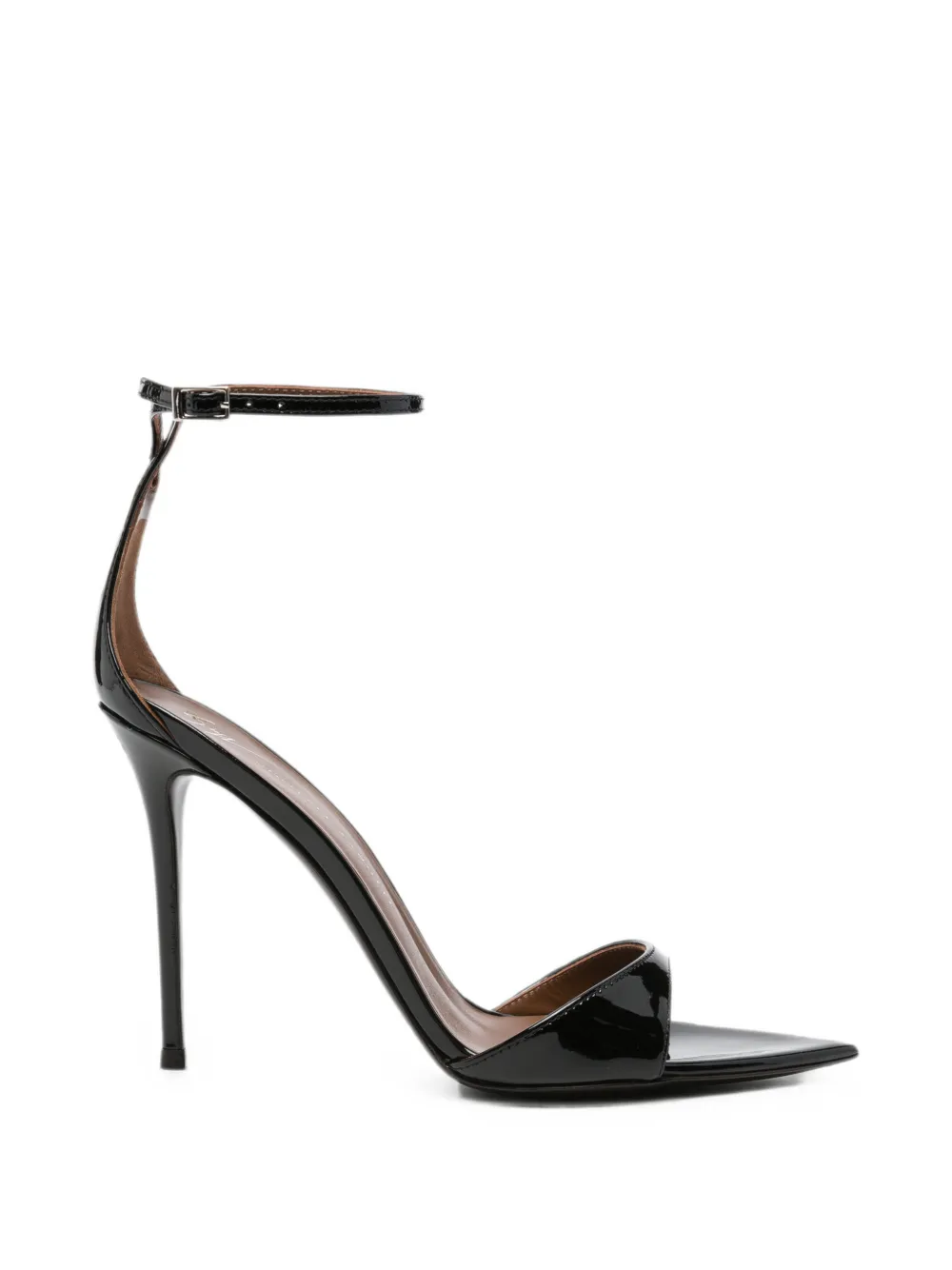 Giuseppe Zanotti patent-leather pointed sandals - Nero