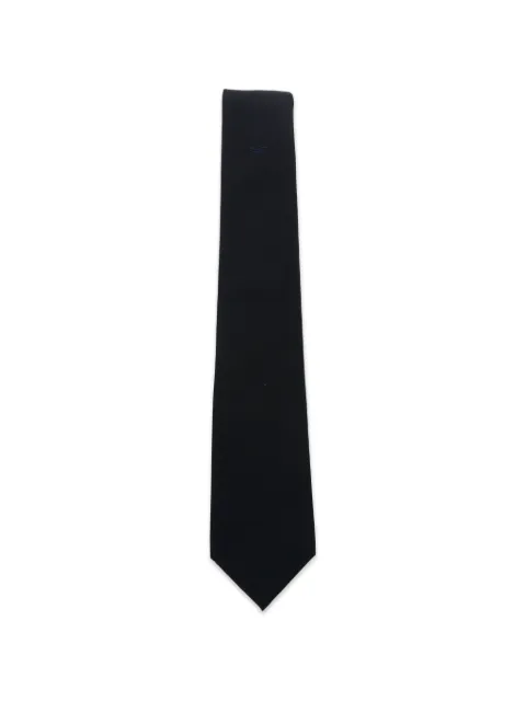 Emporio Armani logo-embroidered pointed tie