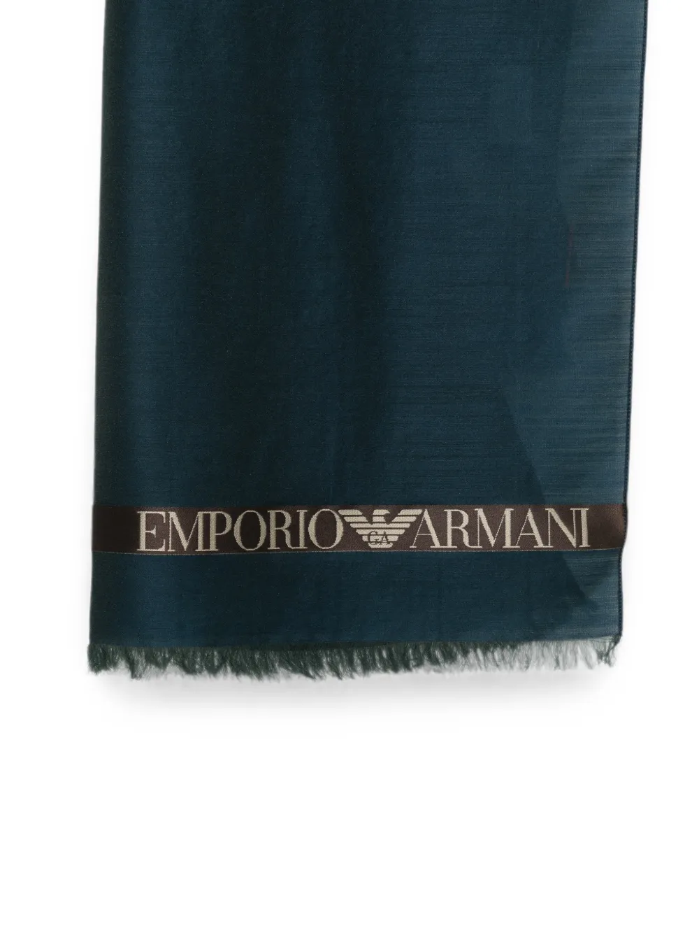 Emporio Armani Sjaal met logoprint Blauw