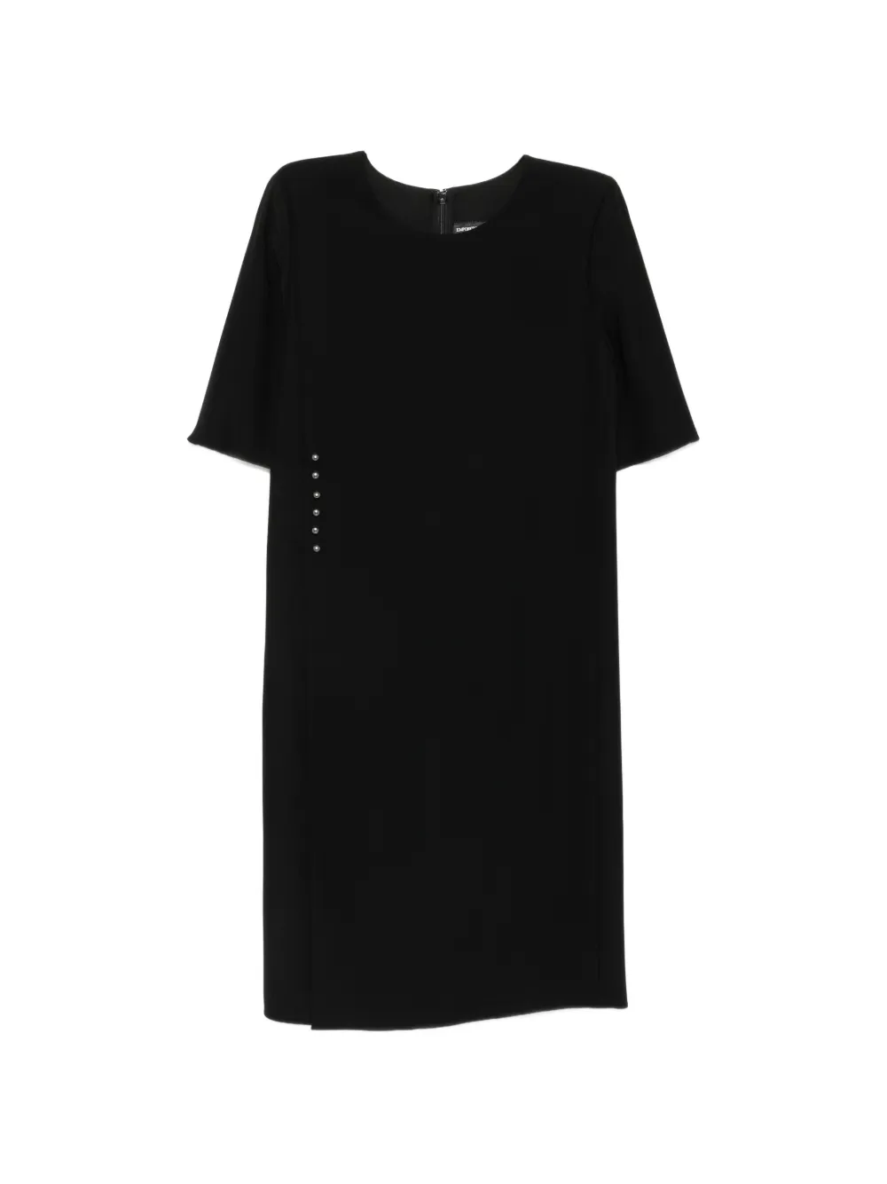 Emporio Armani Abito corto con borchie - Nero