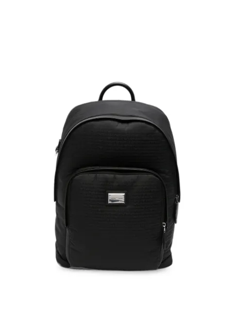 Emporio Armani logo-plaque zip-fastening backpack