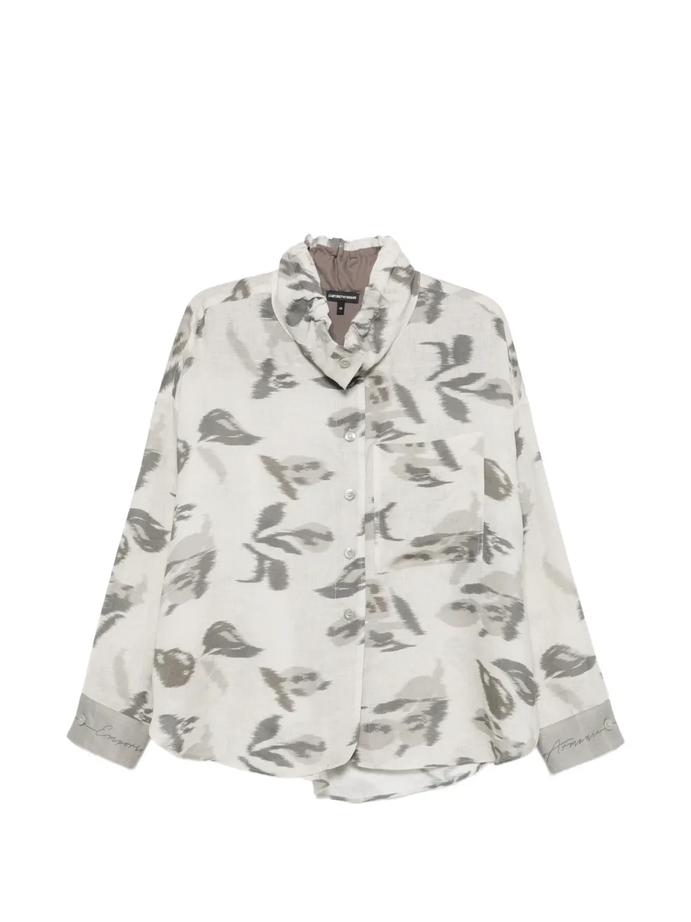 Emporio Armani Camicia con stampa - Grigio