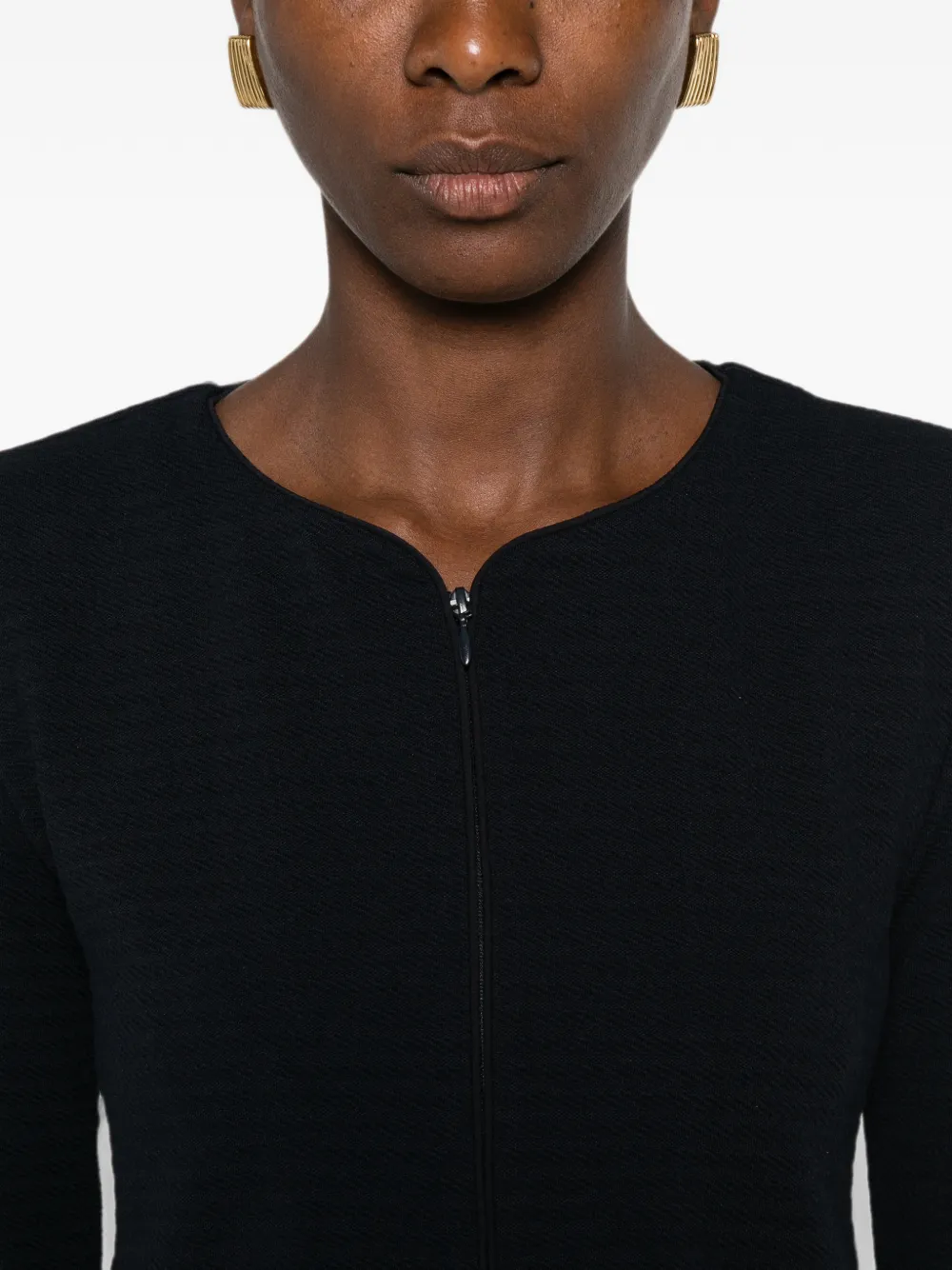 Emporio Armani Jack met rits Blauw