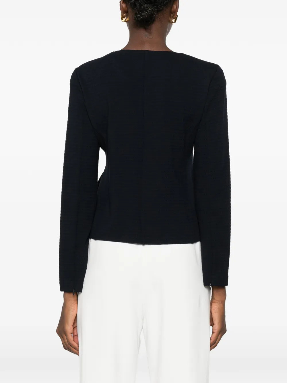 Emporio Armani Jack met rits Blauw