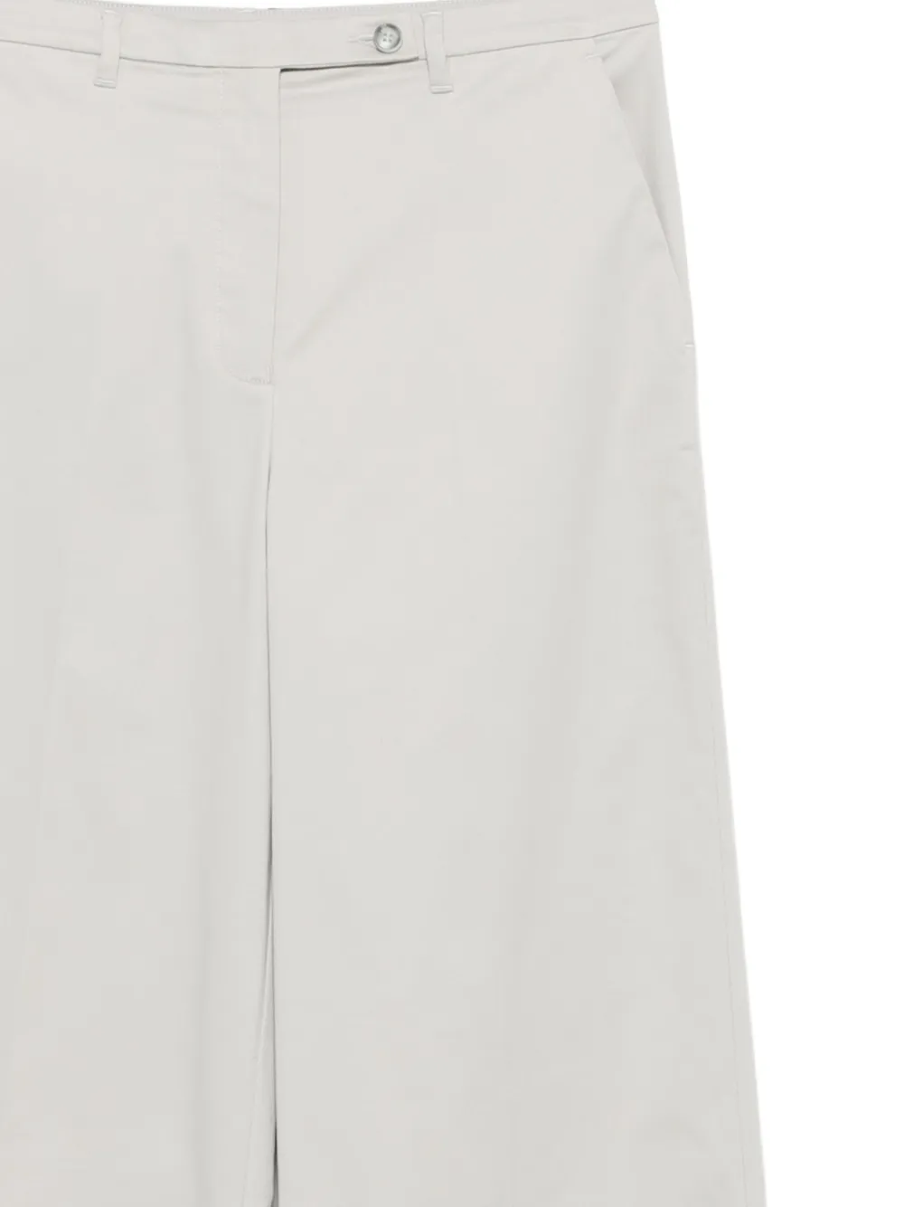 Emporio Armani Straight broek met geborduurd logo Grijs