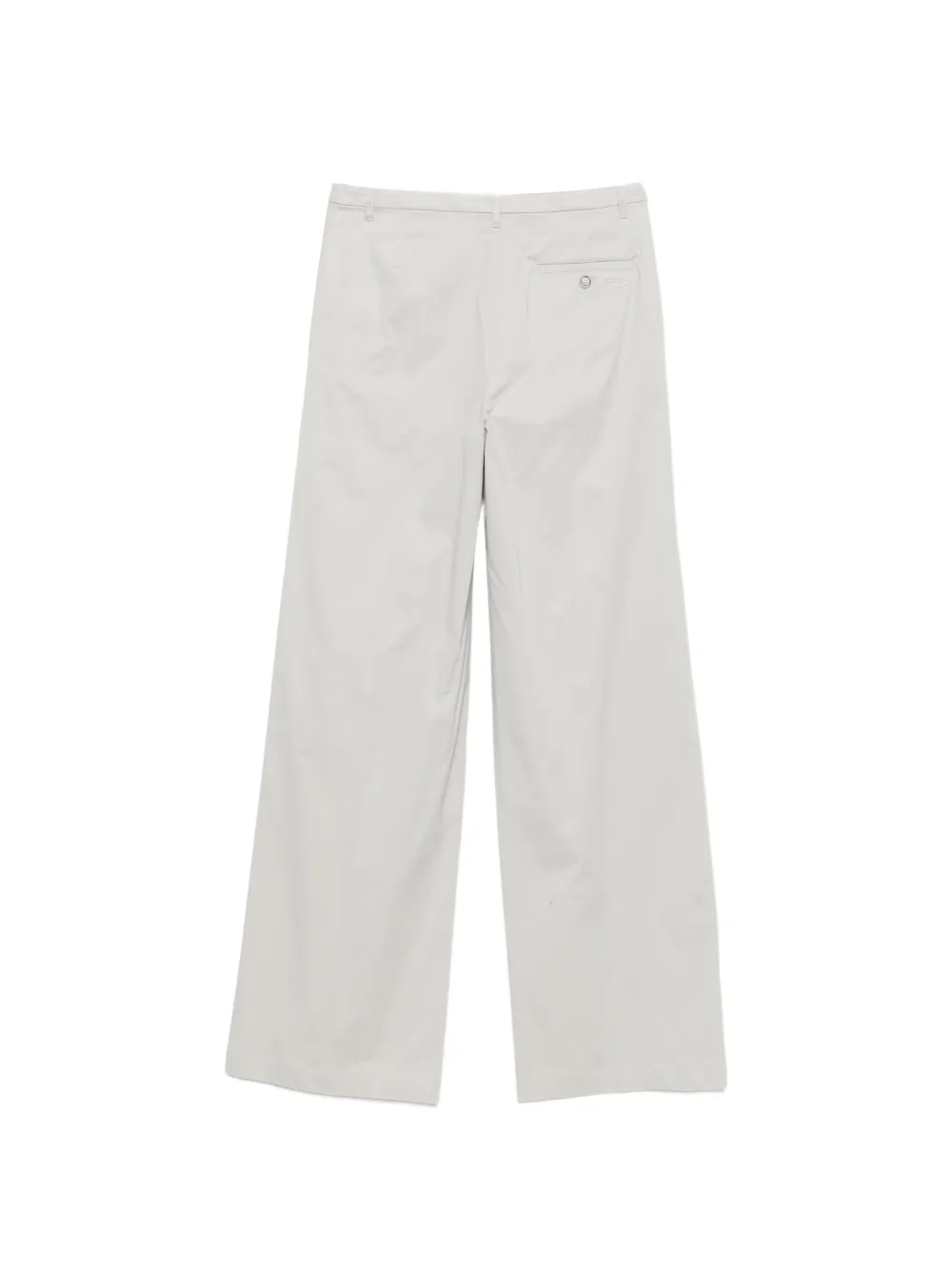 Emporio Armani Straight broek met geborduurd logo Grijs