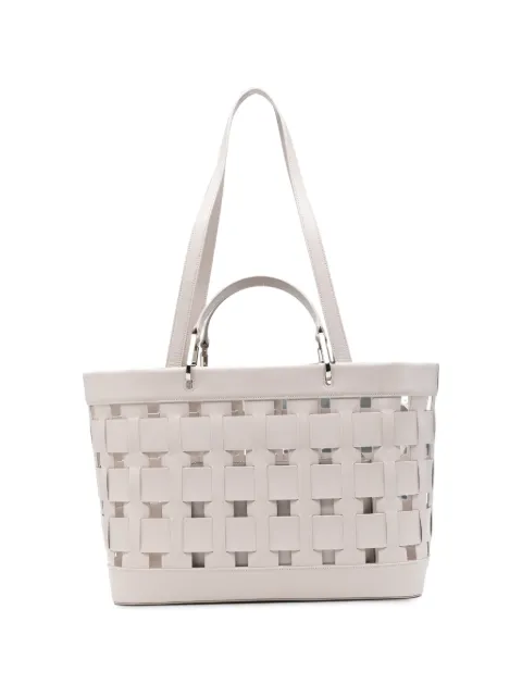 Emporio Armani medium woven tote bag