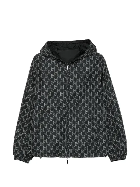 Emporio Armani monogram-print reversible jacket