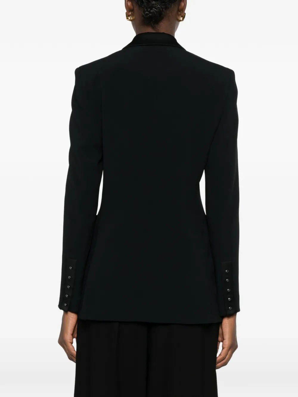 Emporio Armani Blazer met enkele rij knopen Zwart