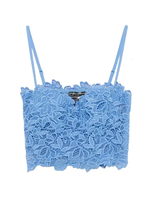 Ermanno Scervino lace-overlay bustier top