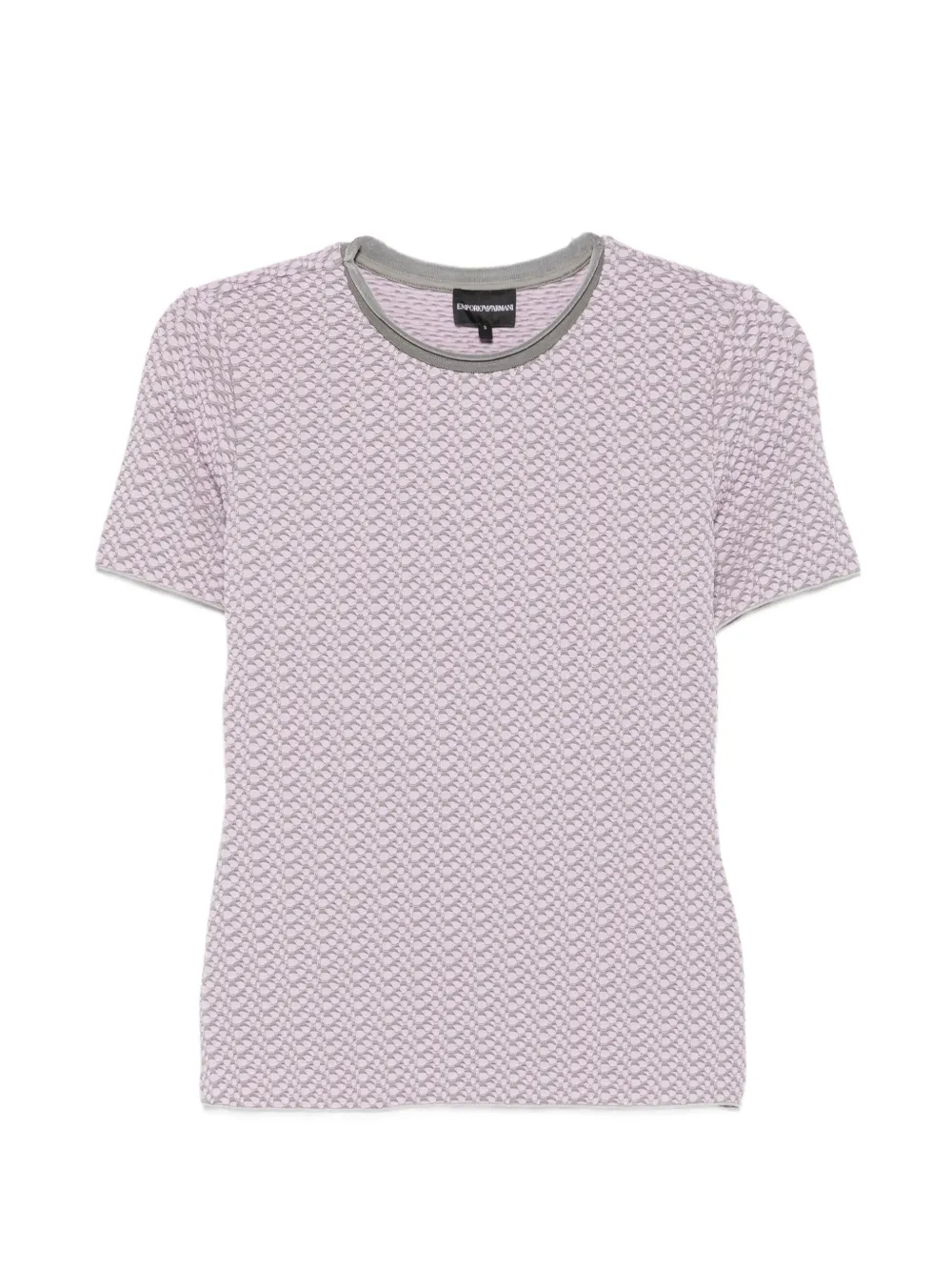 Emporio Armani textured short-sleeve top - Viola