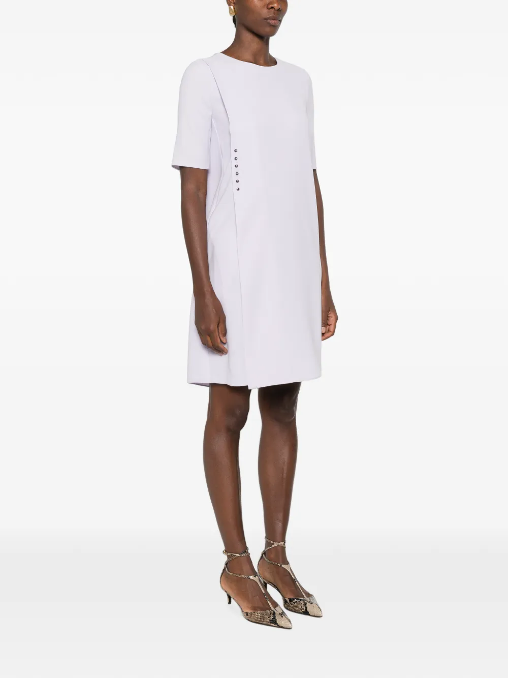 Emporio Armani Mini-jurk met studs Paars