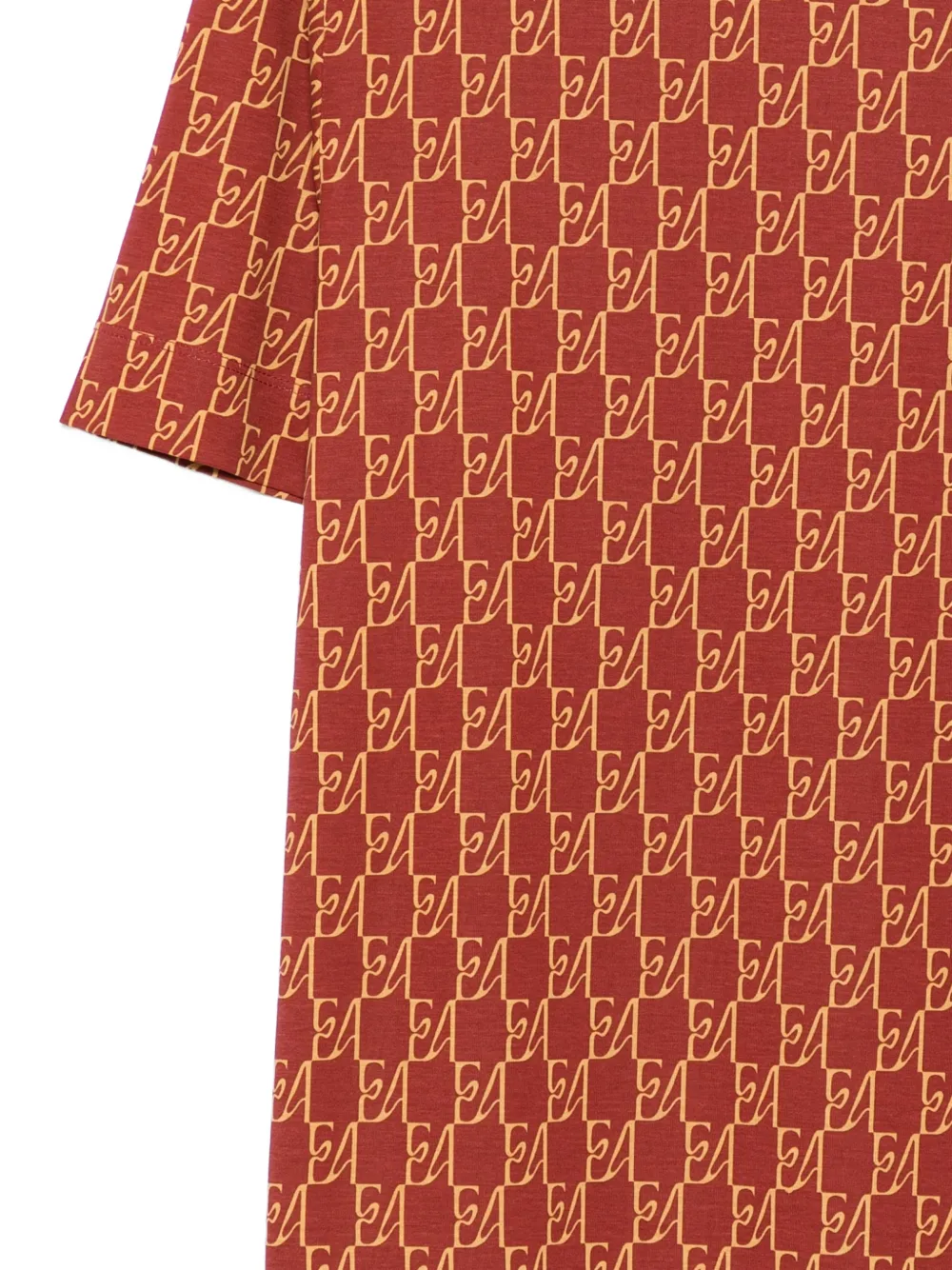 Emporio Armani T-shirt met logoprint Rood