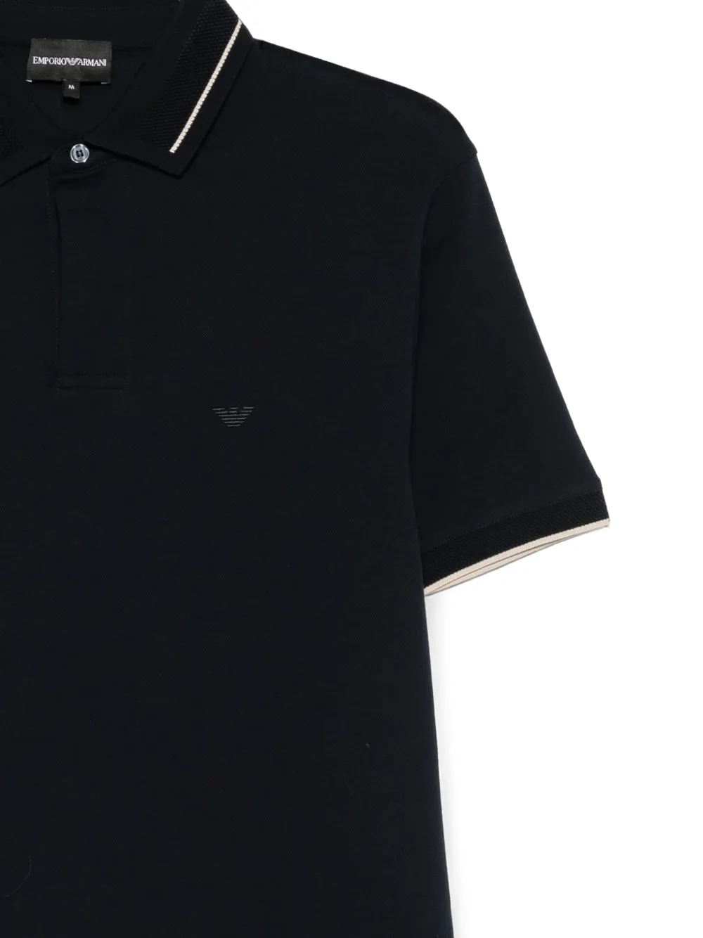 Emporio Armani Poloshirt met contrasterende afwerking Blauw