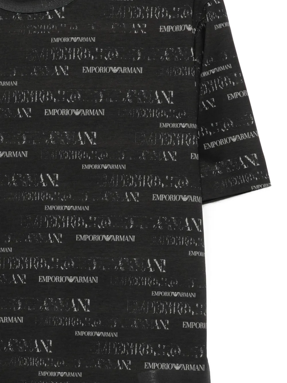 Emporio Armani T-shirt met logoprint Zwart