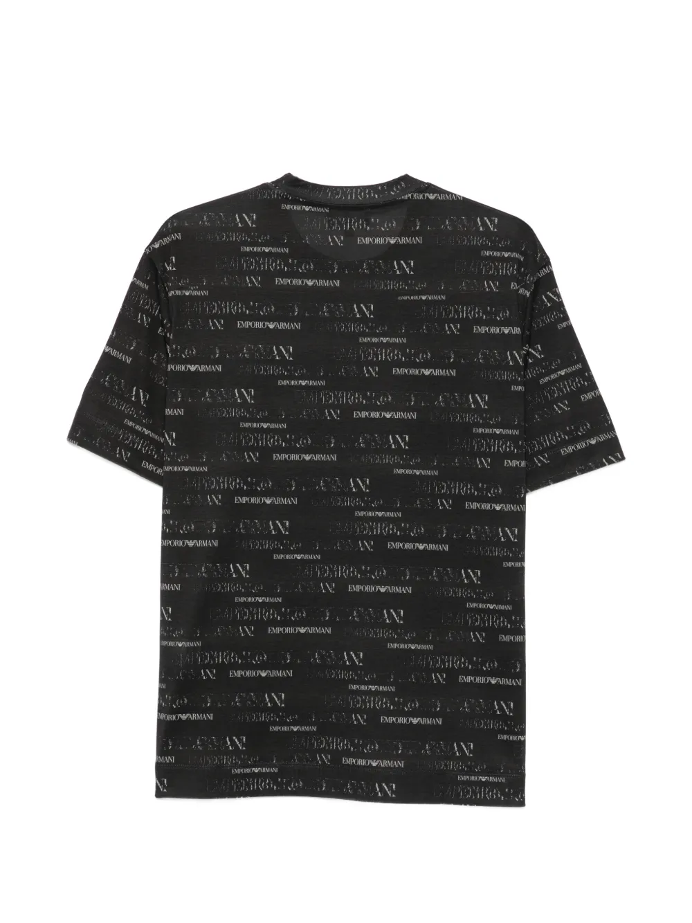 Emporio Armani T-shirt met logoprint Zwart