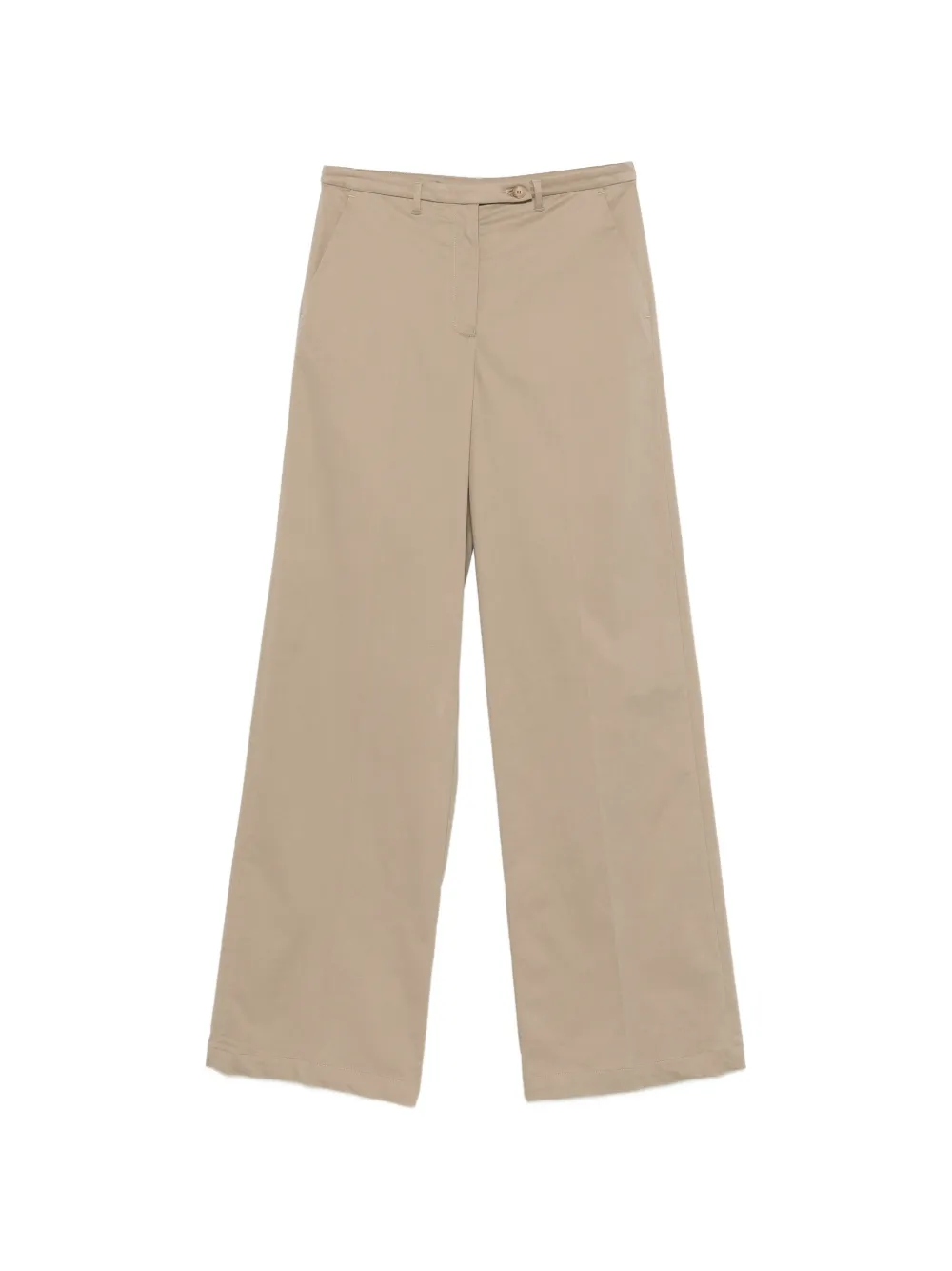 Emporio Armani Pantaloni dritti con logo ricamato - Toni neutri