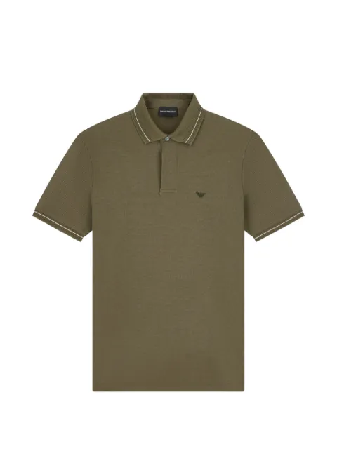 Emporio Armani polo à logo brodé
