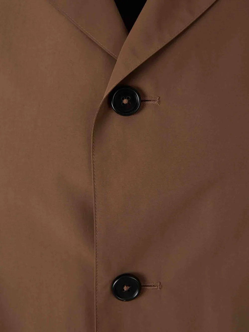 Jil Sander Button-up jack met gekerfde revers Bruin