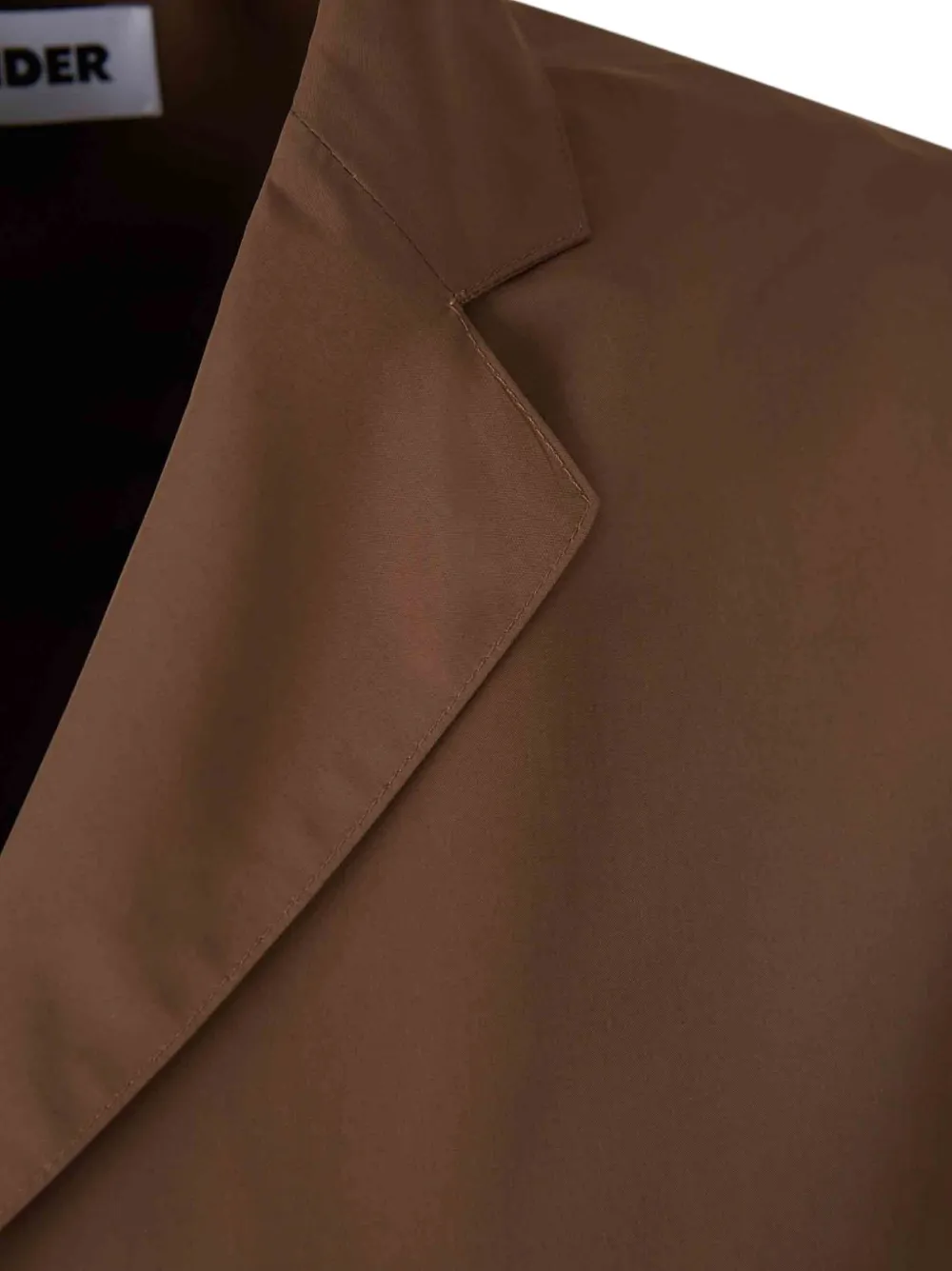 Jil Sander Button-up jack met gekerfde revers Bruin