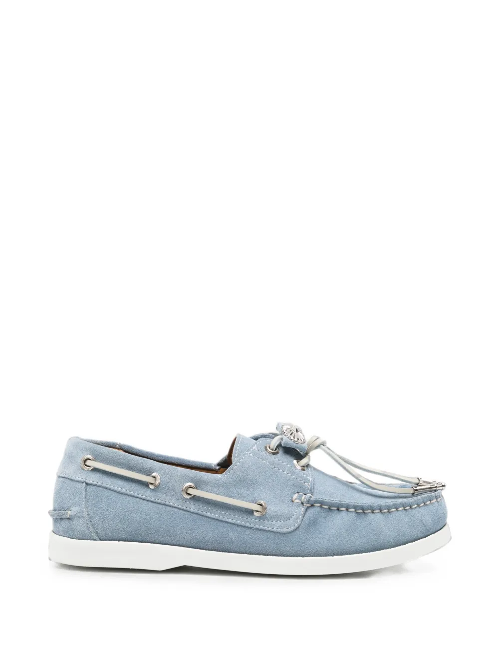 Toga Pulla suede-finish boat shoes Blauw