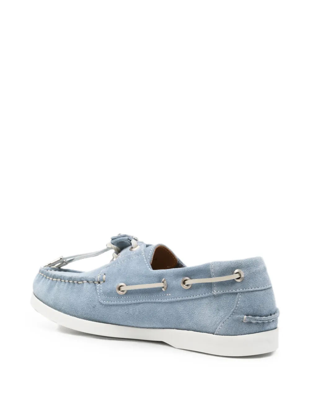 Toga Pulla suede-finish boat shoes Blauw