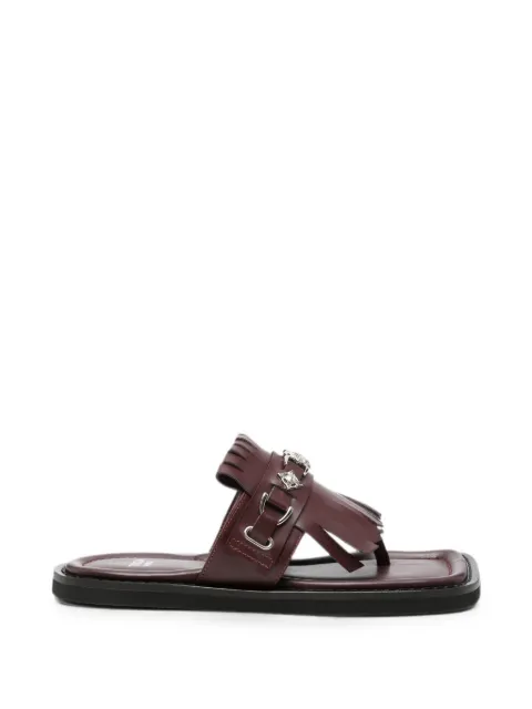 Toga Virilis fringed-detail square-toe sandals