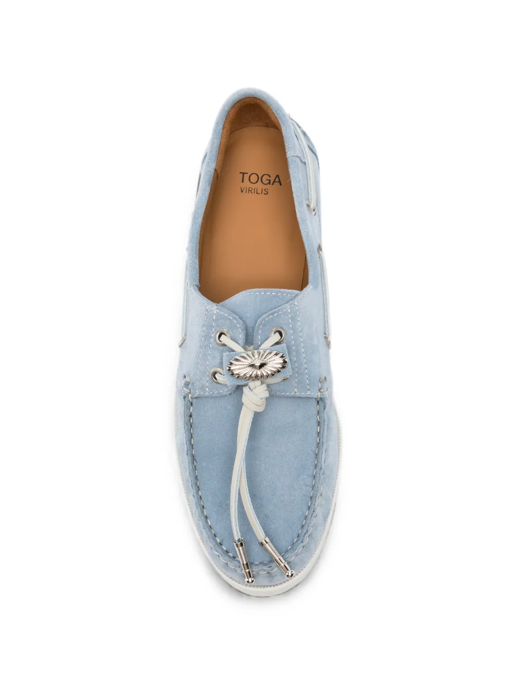Toga Virilis Suède bootschoenen met verfraaiing Blauw