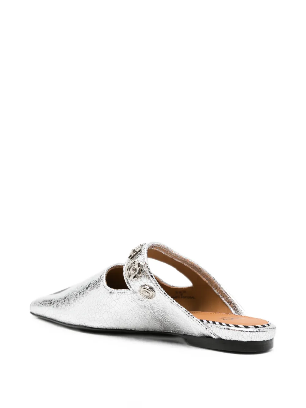 Toga Pulla stud-embellished pointed-toe mules Zilver