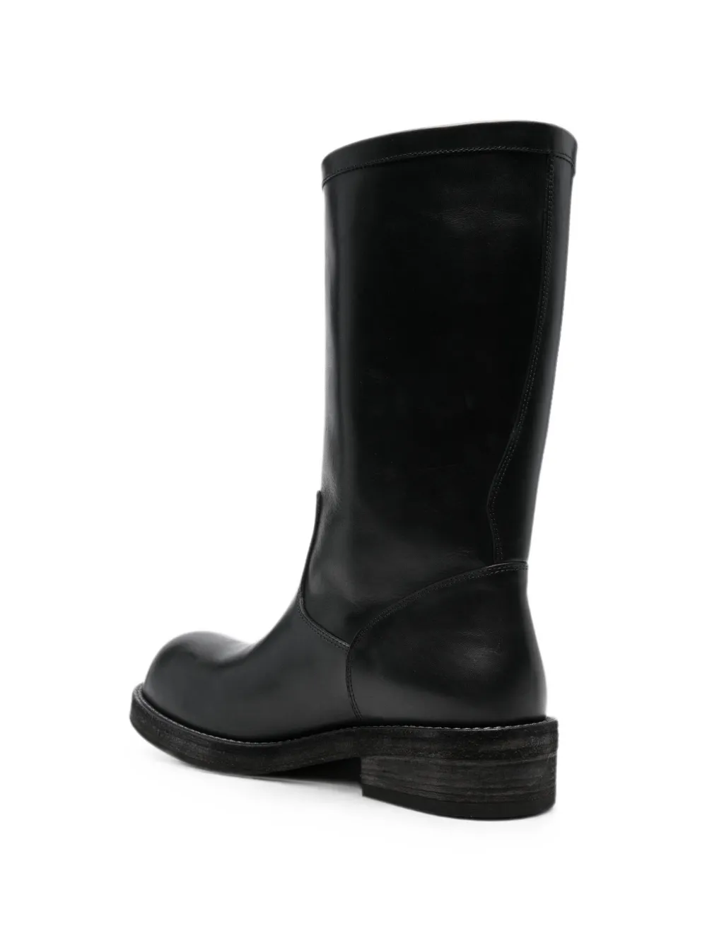 Ann Demeulemeester Neldor buckle-detail leather boots Zwart
