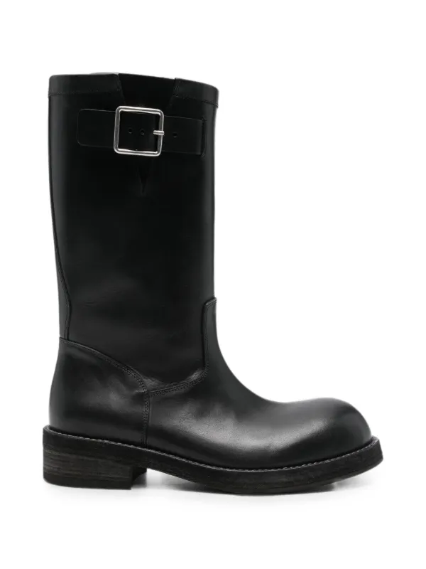 ANN DEMEULEMEESTER レザーブーツ　38 36633599_69209092_600.jpg