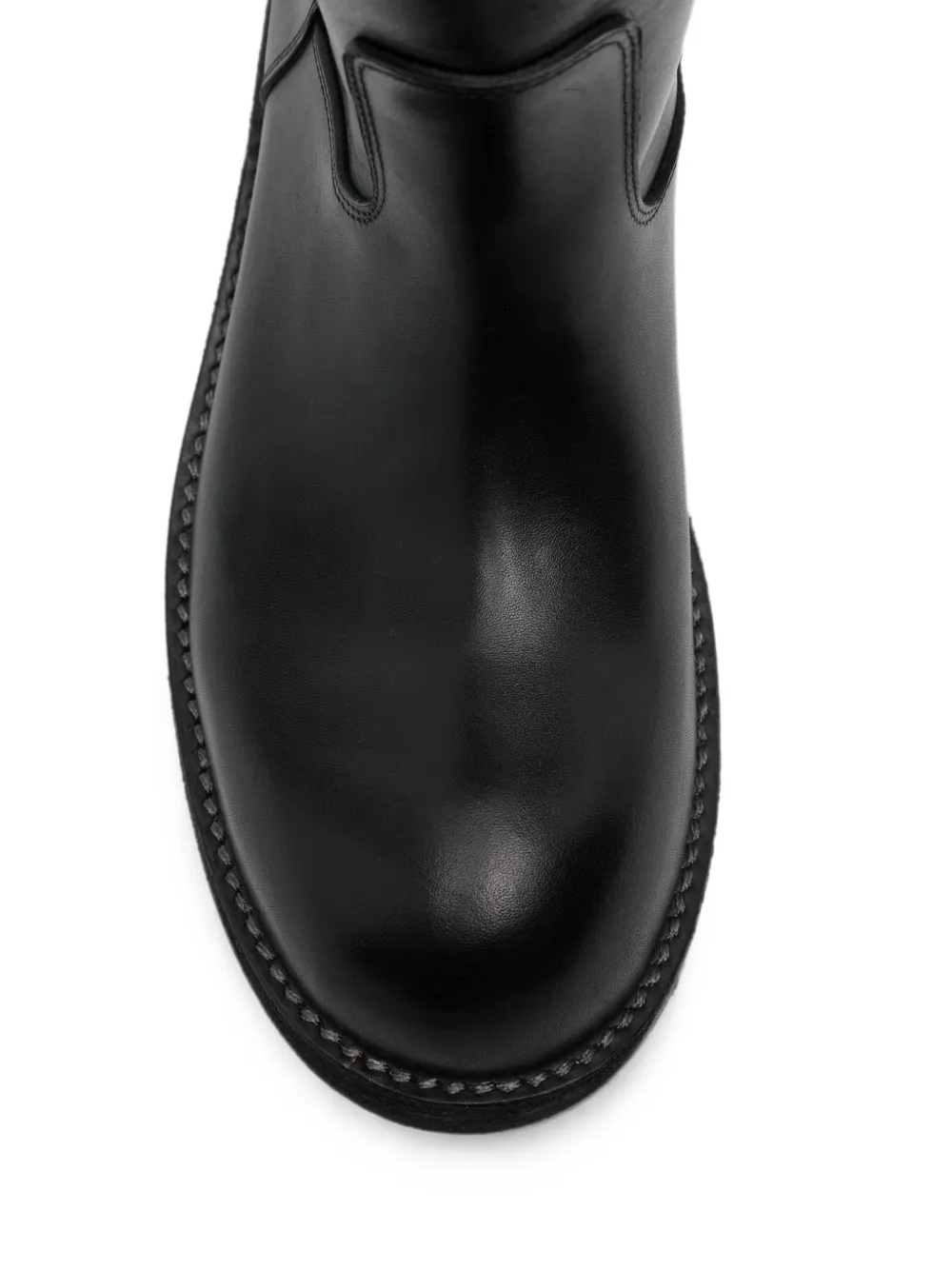 Ann Demeulemeester Neldor buckle-detail leather boots Zwart