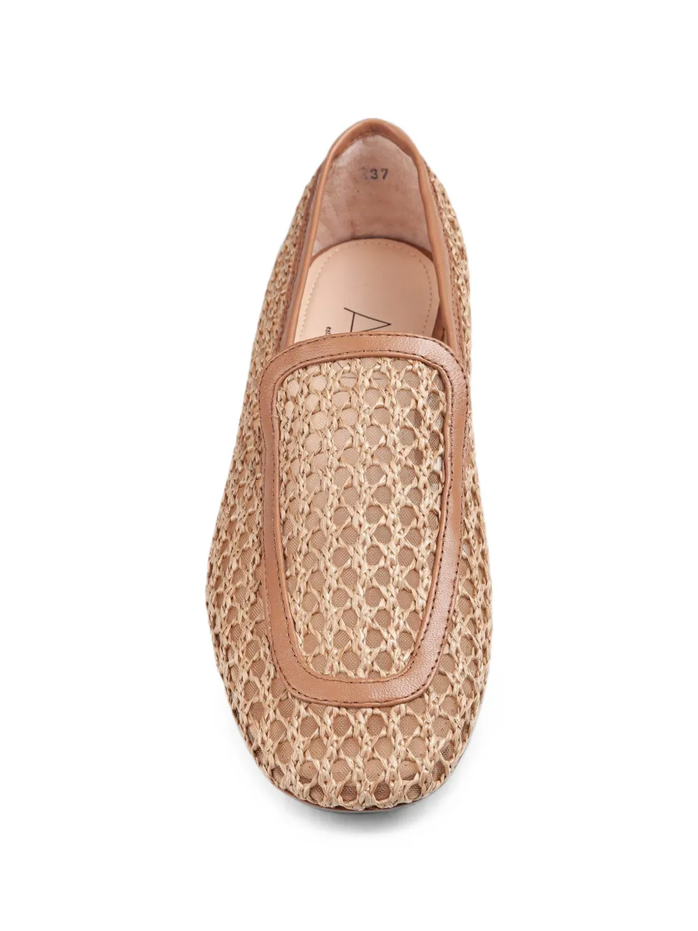 AGL Harper perforated loafers Beige