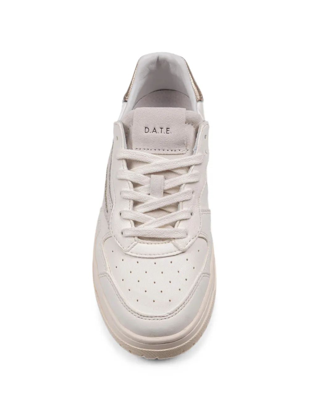 D.A.T.E. Torneo panelled leather sneakers Beige