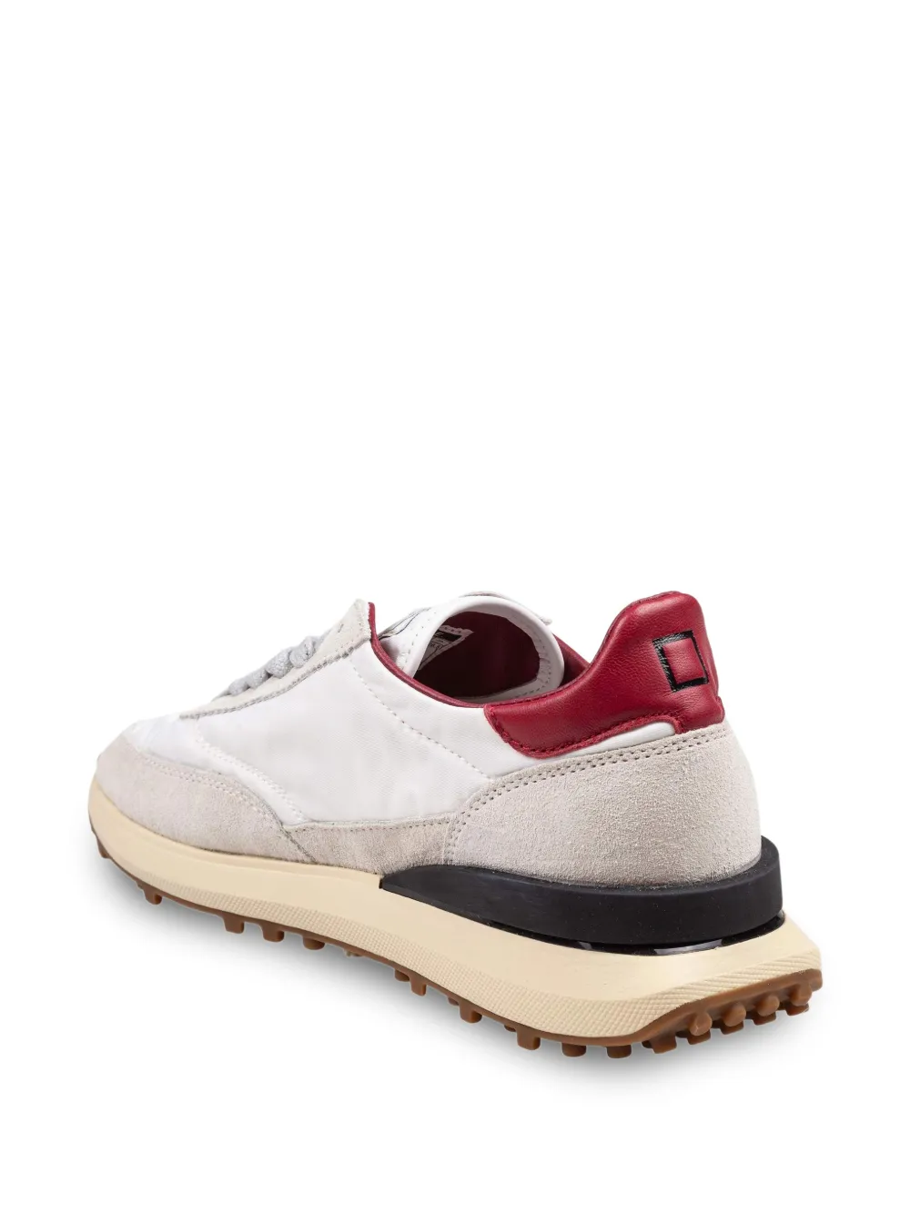 D.A.T.E. Atleta suede-panel sneakers Wit