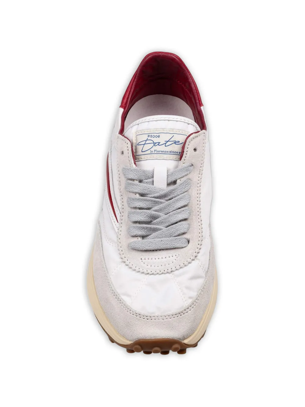 D.A.T.E. Atleta suede-panel sneakers Wit