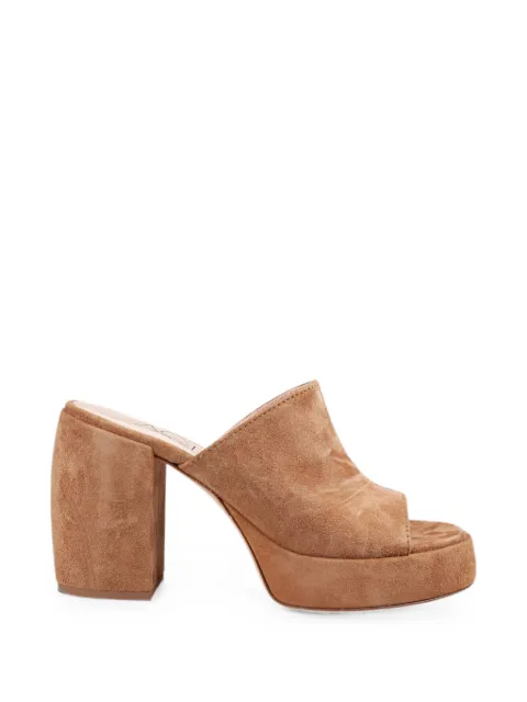 AGL Clio suede platform mules