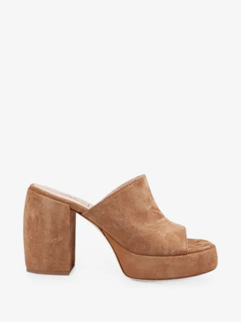 AGL Clio suede platform mules