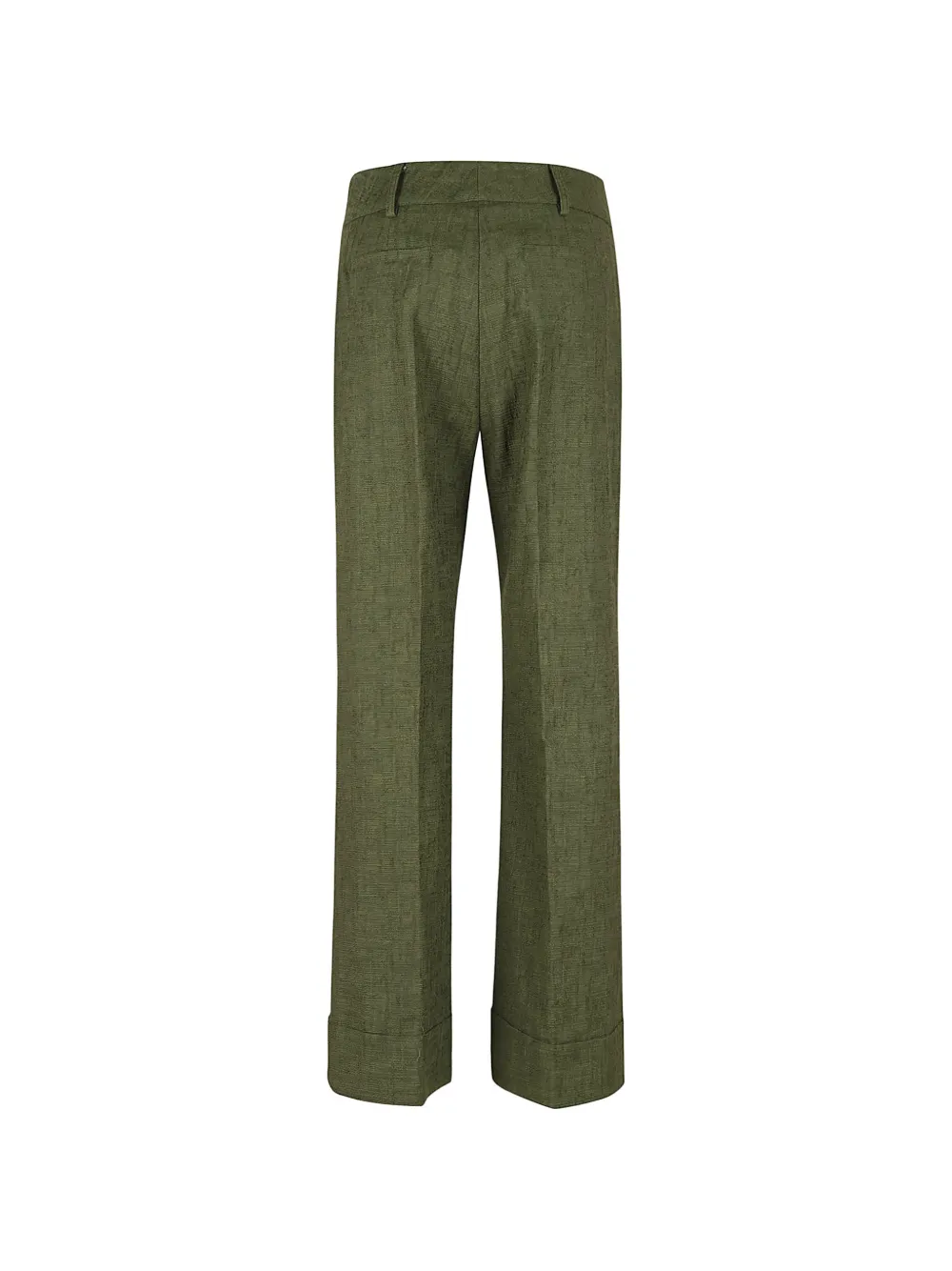 La DoubleJ Hendrix high-waist broek met omgeslagen pijpen Groen