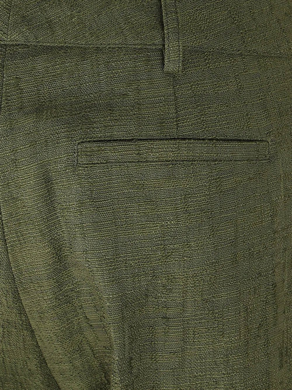 La DoubleJ Hendrix high-waist broek met omgeslagen pijpen Groen
