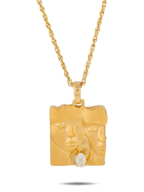 Carrera Y Carrera diamond human-form necklace