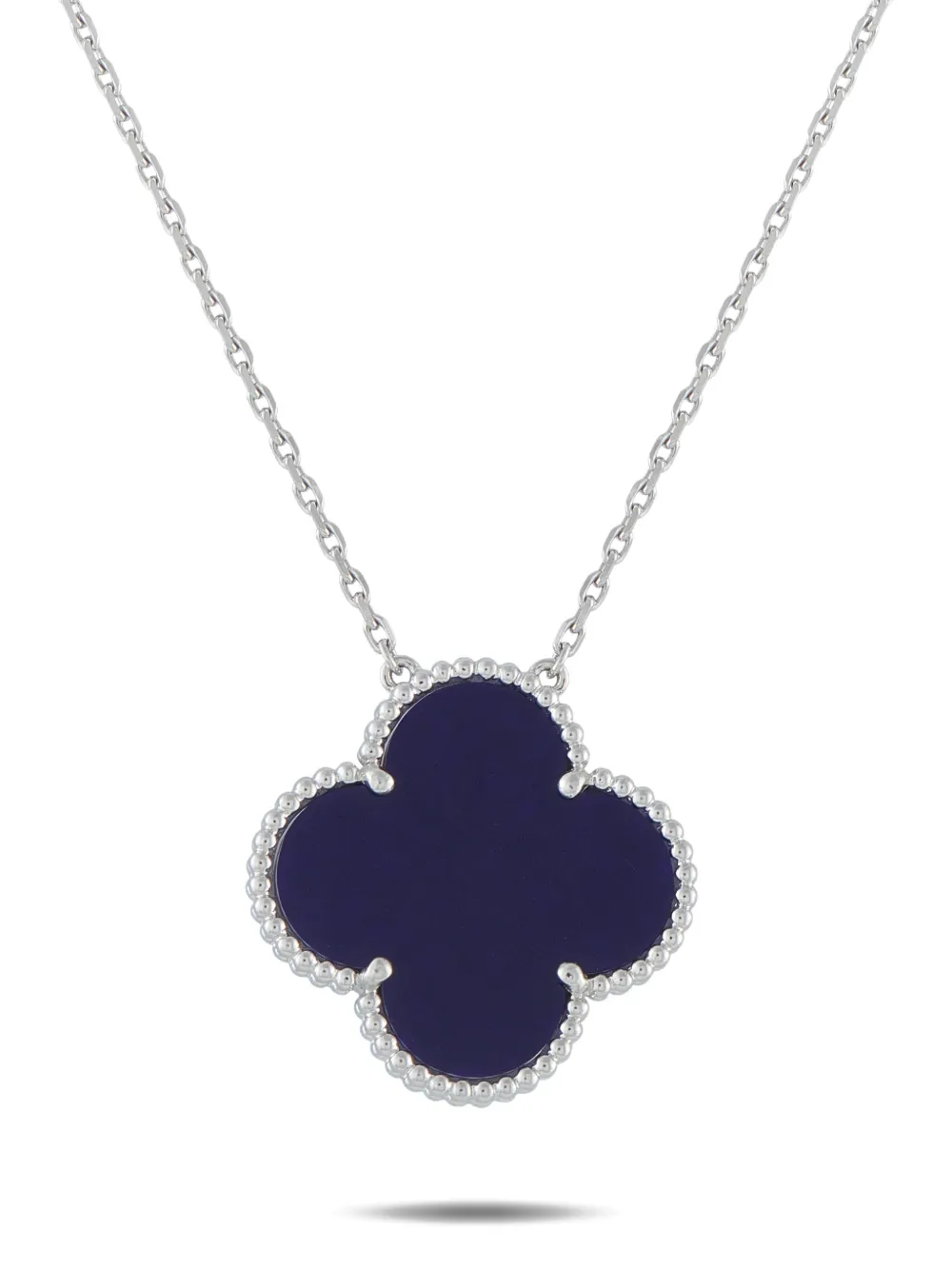 Van Cleef & Arpels Magic Alhambra porcelain necklace - Argento