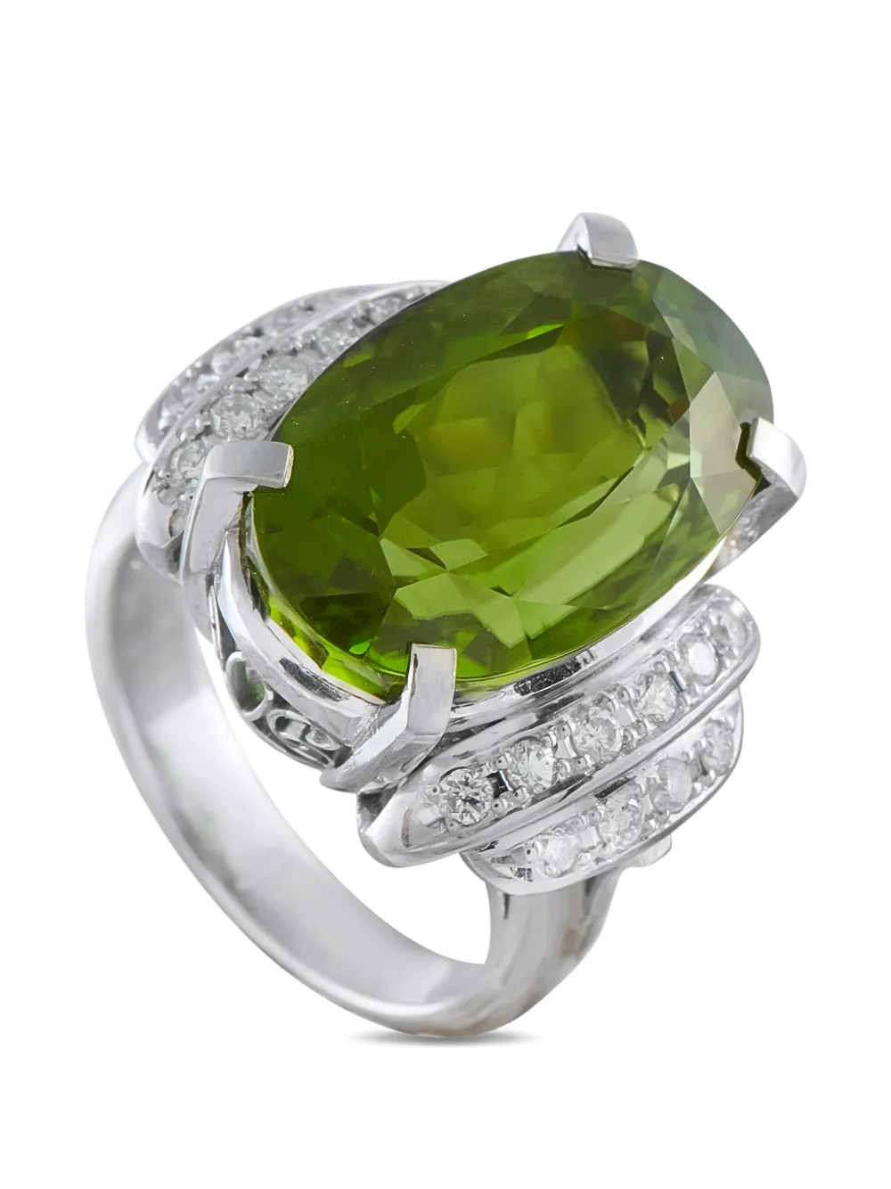 LB Exclusive peridot and diamond ring - Argento