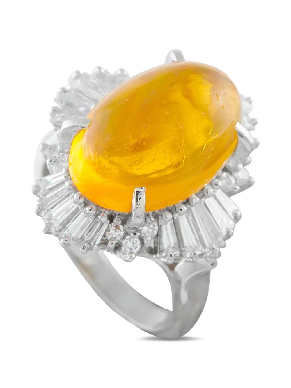 LB Exclusive opal and diamond ring - Silber