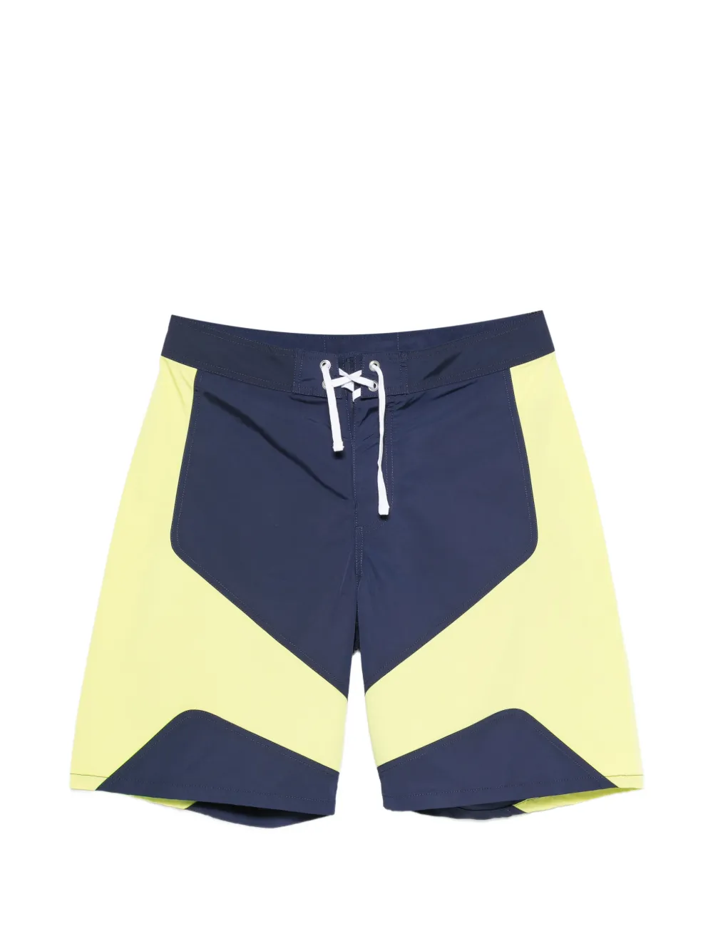 Stussy Octane Board Panelled Drawstring Shorts In Yellow