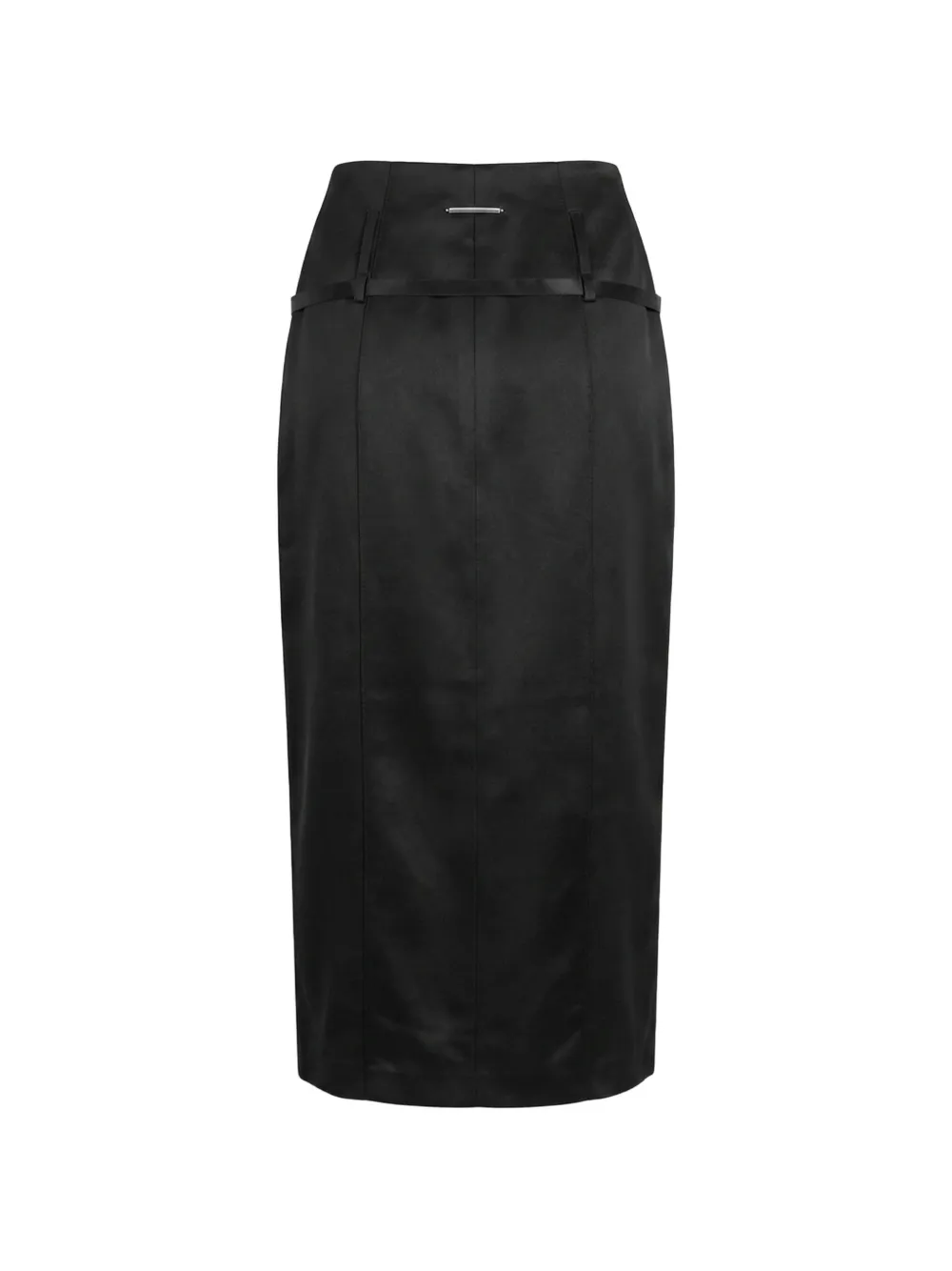 Grace Ling Relics midi-rok met ceintuur Zwart