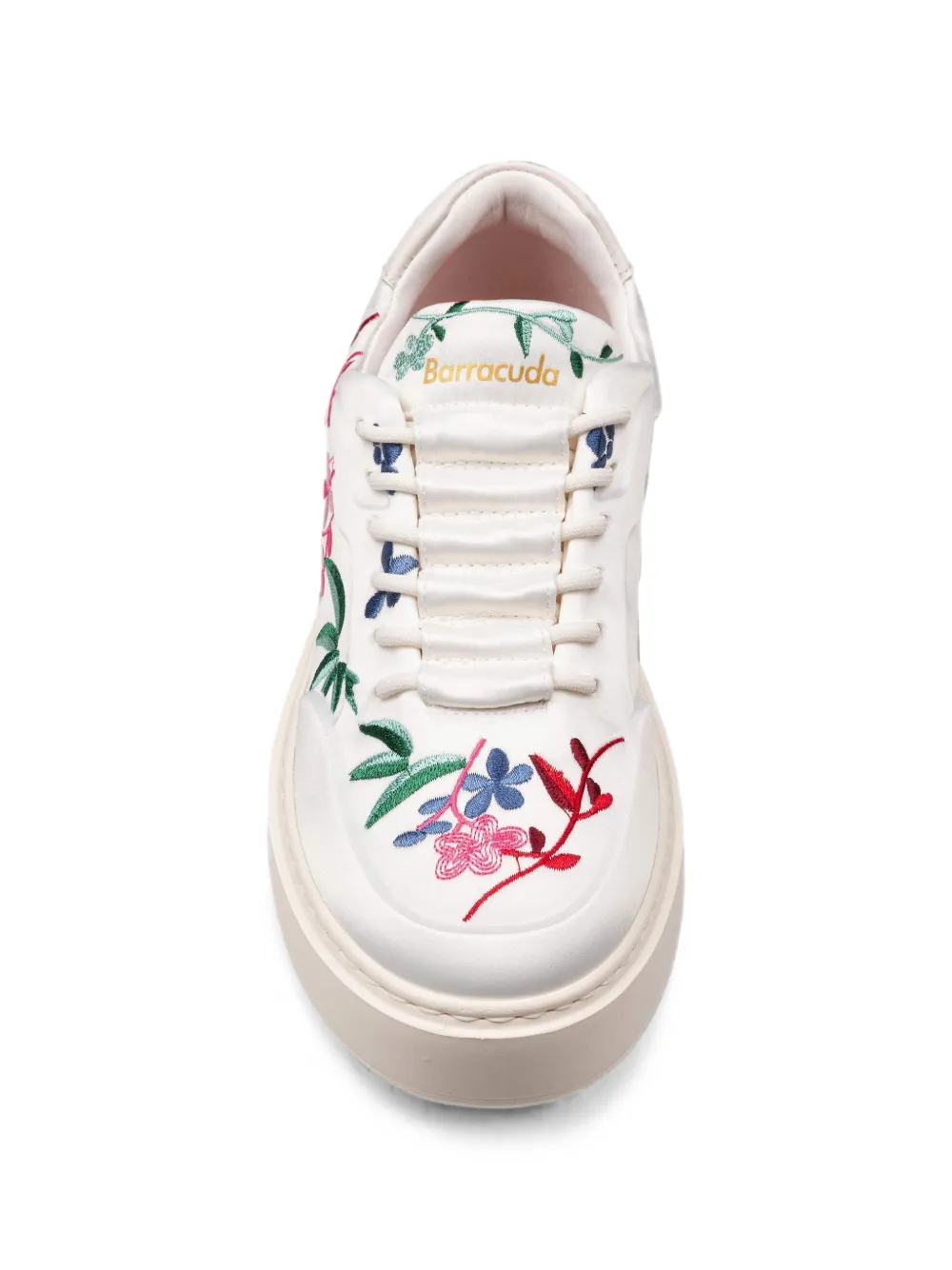 Barracuda Phoenix sneakers met geborduurde bloemen Wit