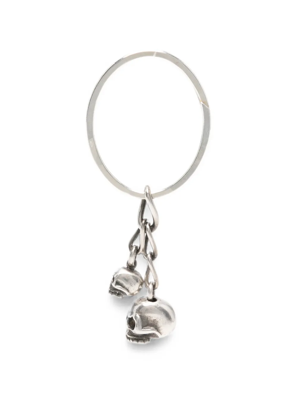 WERKSTATT:MÜNCHEN skull-charm keyring - Silber