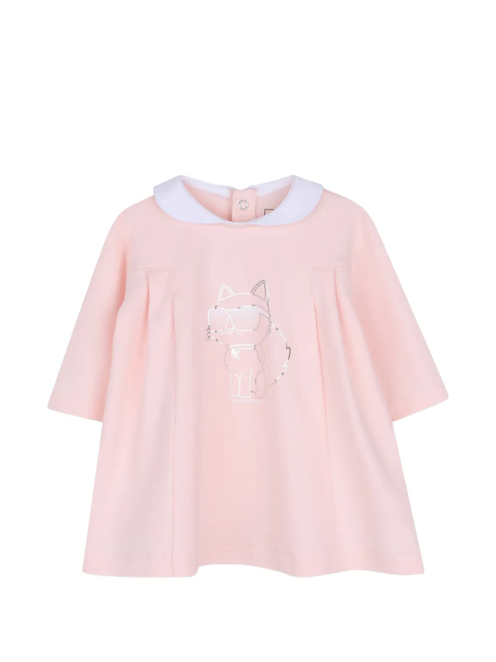 Karl Lagerfeld Kids Choupette Kleid mit Falten - Rosa